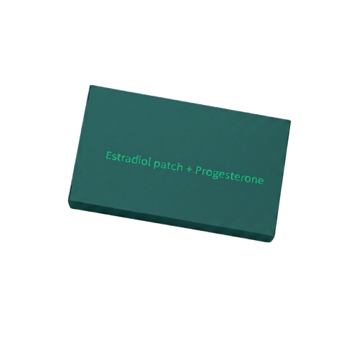 Estradiol patch + Progesterone