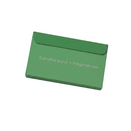 Estradiol patch + Progesterone